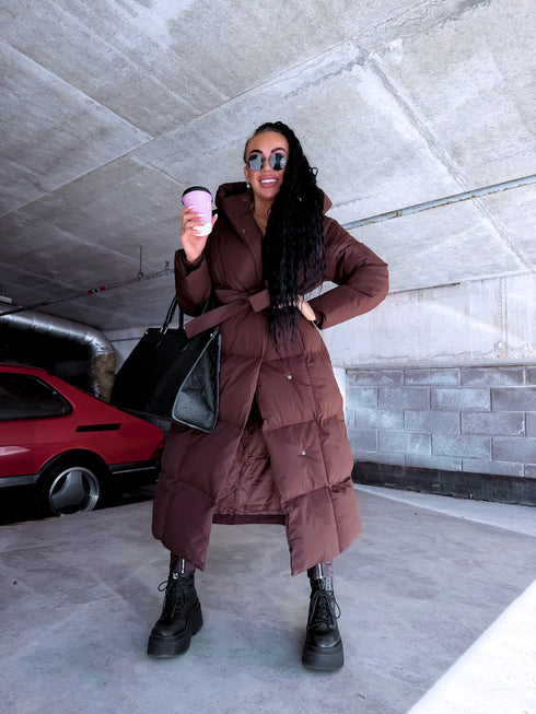 Choco Long Hooded Jacket "BEST CHOICE" FC85